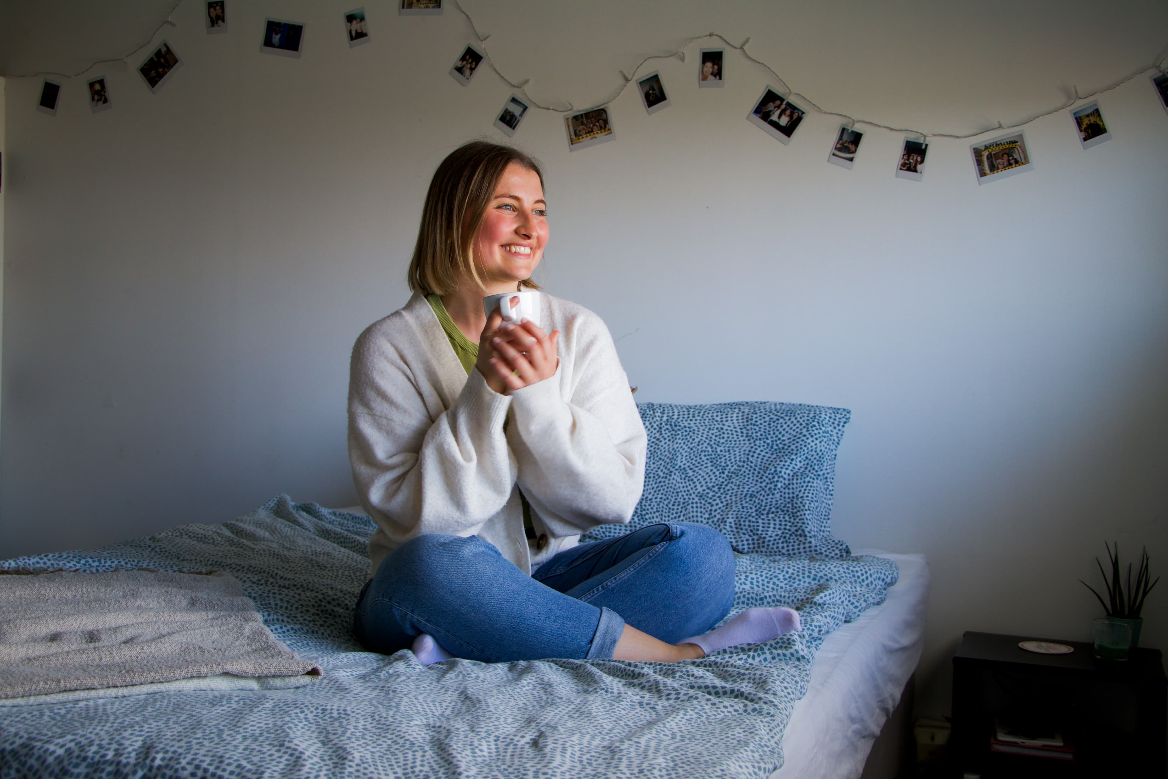 Customer relaxing in their apartment